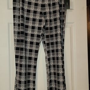 NWT Robert Louis size L black/white pants